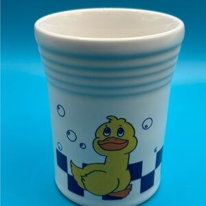 Fiesta Rubber Ducky Cup Retired HTF Rare Excellent Condition Bath Decor